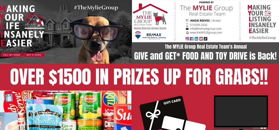 holiday food drive the mylie group london ontario